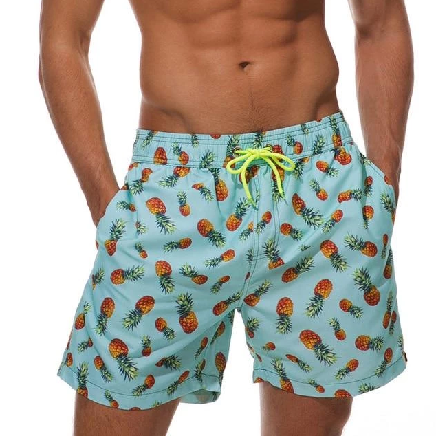 Men's Quick-Dry Loose-Fit Printed Beach Shorts
