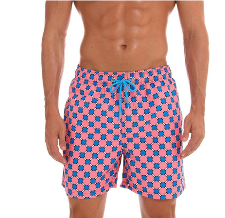 Men's Quick-Dry Loose-Fit Printed Beach Shorts