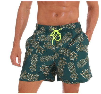 Men's Quick-Dry Loose-Fit Printed Beach Shorts