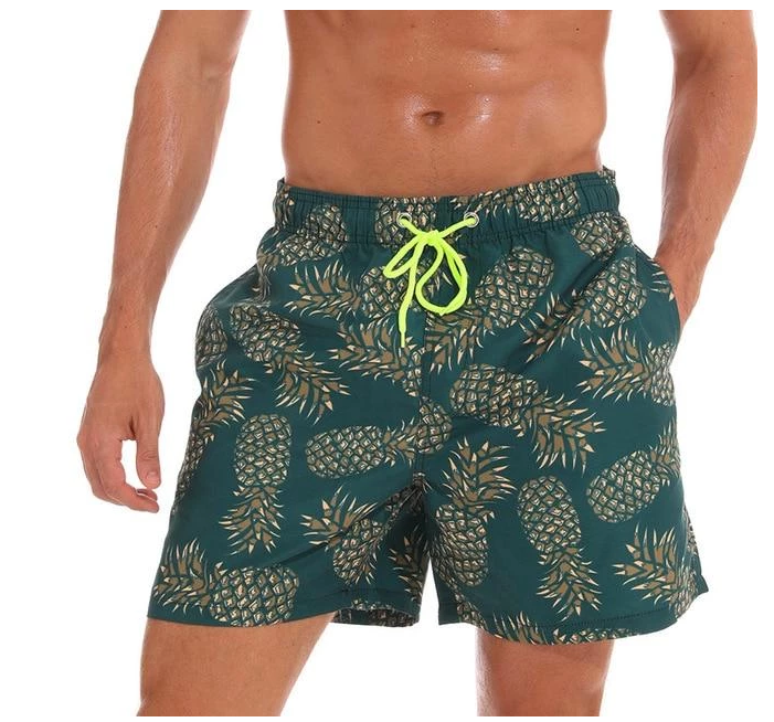 Men's Quick-Dry Loose-Fit Printed Beach Shorts