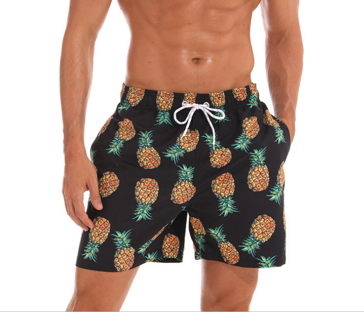 Men's Quick-Dry Loose-Fit Printed Beach Shorts